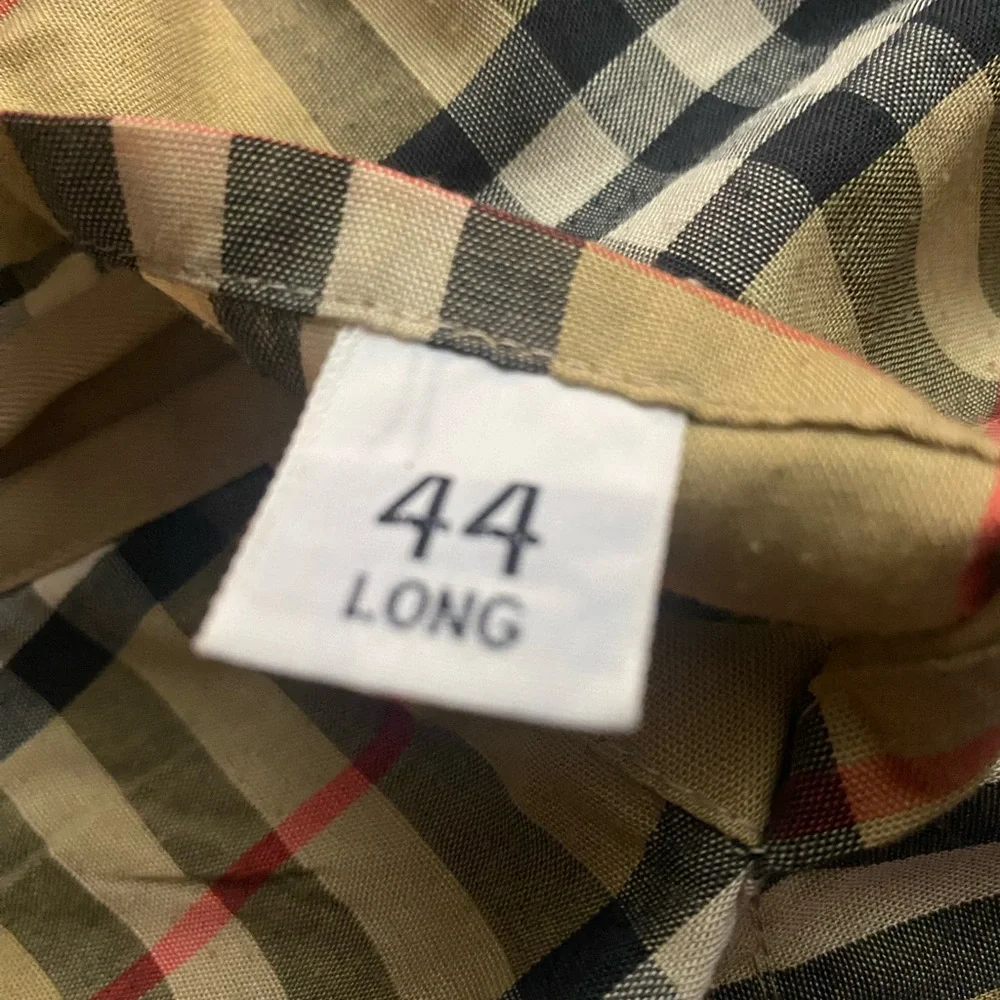 Vintage Burberrys’ London Trench Coat 44 Long - Classic Nova Check & Liner - Picture 11 of 16